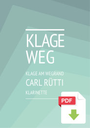Klage am Wegrand - Carl Rütti