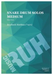 Snare Drum Solos Medium - Matthias Brodbeck