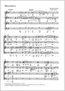 Missa brevis - Andrès, Edouàrd