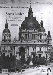 Sechs Lieder - Irrgang, Bernhard Heinrich
