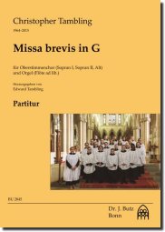 Missa brevis in G- Christopher Tambling