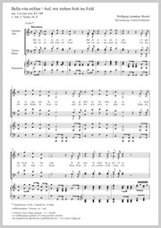 Bella vita militar (Auf, wir ziehen froh ins Feld) - Mozart, Wolfgang Amadeus