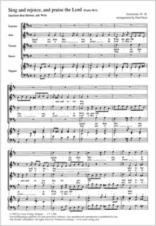 Sing and rejoice, and praise the Lord (Jauchzet dem Herren, alle Welt) - Anonymus; Händel, Georg Friedrich - Horn, Paul