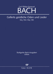 Geistliche Oden und Lieder (Gellert) - Bach, Carl Philipp...