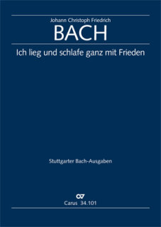 Ich lieg und schlafe - Bach, Johann Christoph Friedrich - Horn, Johann