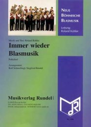 Immer wieder Blasmusik - Kohler, Roland - Rundel, Siegfried