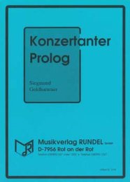 Konzertanter Prolog - Goldhammer, Siegmund