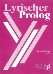 Lyrischer Prolog - Zettler, Richard