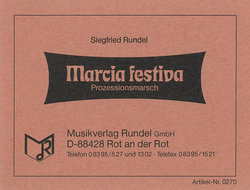Marcia Festiva - Rundel, Siegfried
