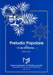 Preludio Popolare über O du fröhliche... -...