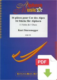 16 Stücke für Alphorn - Kurt Sturzenegger
