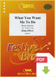 What You Want Me To Do - King Oliver - Walter Lang