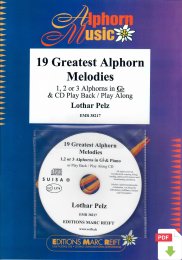19 Greatest Alphorn Melodies - Lothar Pelz