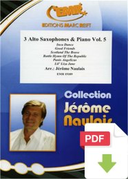 3 Alto Saxophones & Piano Vol. 5 -...