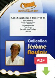 3 Alto Saxophones & Piano Vol. 10 -...