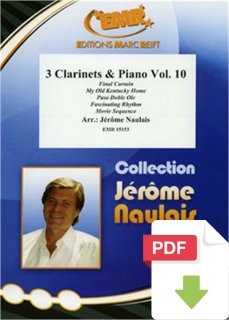 3 Clarinets & Piano Vol. 10 - Jérôme Naulais (Arr.)