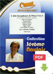 4 Alto Saxophones & Piano Vol. 6 -...