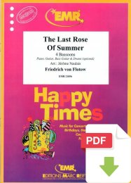 The Last Rose Of Summer - Friedrich Flotow Von -...
