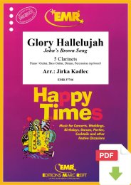 Glory Hallelujah - Jirka Kadlec (Arr.)