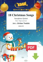 18 Christmas Songs - Jérôme Naulais (Arr.)