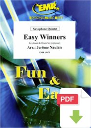 Easy Winners - Jérôme Naulais (Arr.)