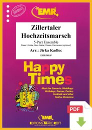 Zillertaler Hochzeitsmarsch - Jirka Kadlec (Arr.)