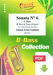 Sonata N° 6 in C Major - Johann Ernst Galliard - John...