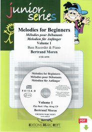Melodies for Beginners Volume 1 - Bertrand Moren