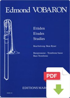 Studies for Bass Trombone - Edmond Vobaron