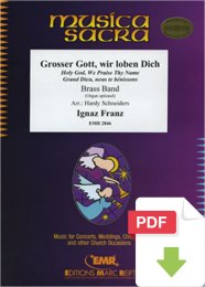 Grosser Gott, wir loben Dich - Ignaz Franz - Hardy...