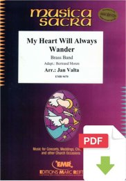 My Heart Will Always Wander - Jan Valta (Arr.)