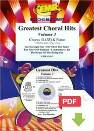 Greatest Choral Hits Volume 3 - Ted Barclay (Arr.)