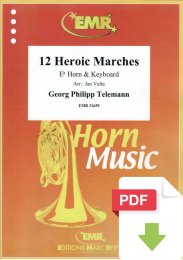 12 Heroic Marches - Georg Philipp Telemann - Jan Valta