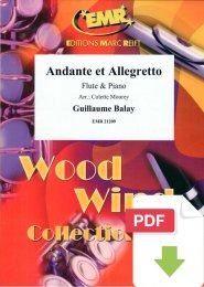 Andante et Allegretto - Guillaume Balay - Colette Mourey