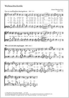 Weihnachtschoräle - Bach, Johann Sebastian