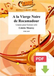 A la Vierge Noire de Rocamadour - Colette Mourey