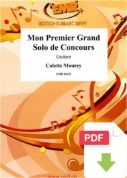 Mon Premier Grand Solo de Concours - Colette Mourey