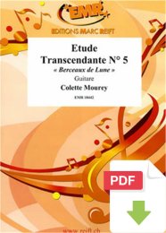 Etude Transcendante N° 5 - Colette Mourey