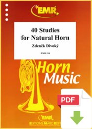 40 Studies for Natural Horn - Zdenek Divoky