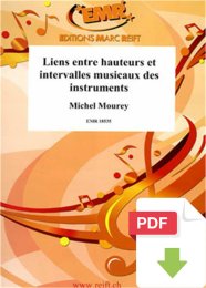 Liens entre hauteurs et intervalles musicaux - Michel Mourey