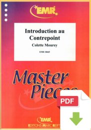 Introduction au Contrepoint - Colette Mourey