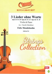 3 Lieder ohne Worte - Felix Mendelssohn - Timofei Dokshitser