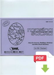 Musica Sacra (1st Bb Clarinet) - Various Composers