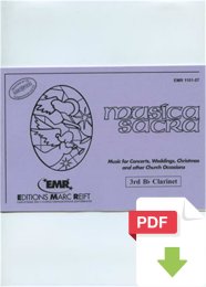 Musica Sacra (3rd Bb Clarinet) - Various Composers