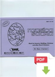 Musica Sacra (Bb Bass Clarinet) - Various Composers