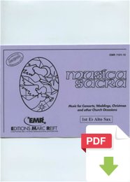 Musica Sacra (1st Eb Alto Saxophone) - Various Composers