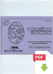 Musica Sacra (3rd Bb Flugelhorn/ Cornet) - Various Composers