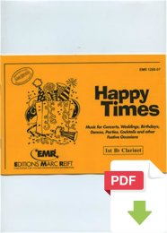 Happy Times (1st Bb Clarinet) - Dennis Armitage