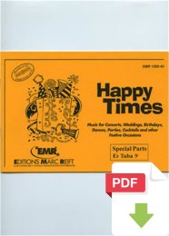 Happy Times (Special Parts Eb Tuba Bass Clef) - Dennis...