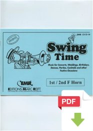 Swing Time (1st - 2nd F Horn) - Dennis Armitage